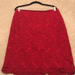 Talbots lace skirt